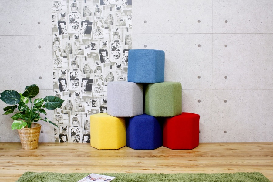 楽天市場】カラースツール 六角形タイプ 作業椅子 作業用 積み重ね