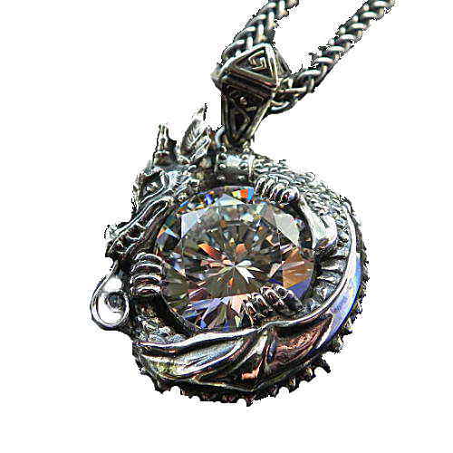 魔術師マーリンのお守りペンダント 龍ペンダント メンズペンダント オリジナルペンダント シルバーペンダント シルバーアクセサリー ハンドメイド 日本製 ブランド＜DaDa silver works＞【auktn】 送料無料 ポイント5倍