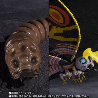 【中古・開封済】オマケ付S.H.モンスターアーツ モスラ（幼虫）＆バトラ（幼虫） Amazon.co.jp: S.H.モンスターアーツ モスラ（幼虫）＆バトラ