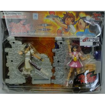 【中古】【未開封】ミクロマン ストリートファイター春麗(ホワイトVer.)＆さくら(ピンクVer.)[併売:10FS]【赤道店】画像