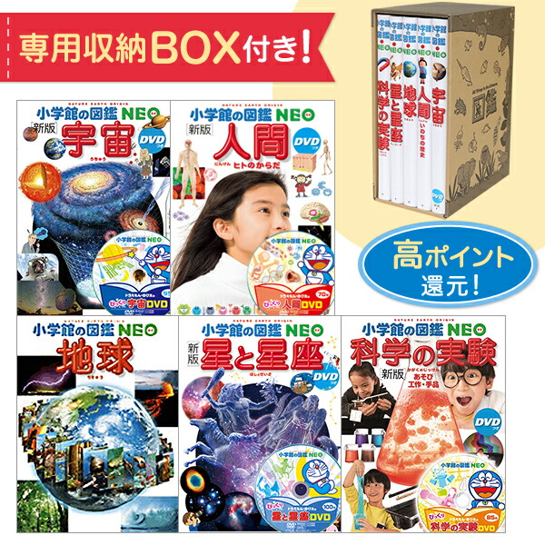 楽天市場】【専用BOX付セット！】小学館の図鑑NEO昆虫大好き！5冊