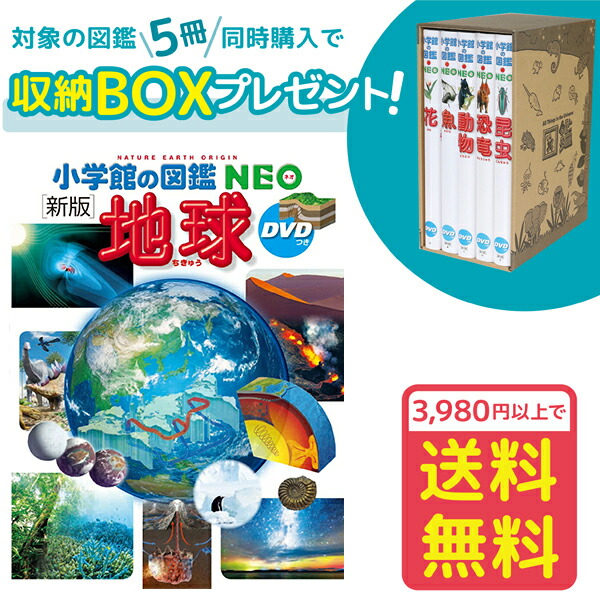 楽天市場】選べる！【専用BOX付セット！】小学館の図鑑NEO 5冊