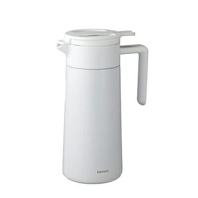 ハリオ　セラミックコーティング 真空二重保温ポット 800ml ホワイト CHP-800-W　Hario