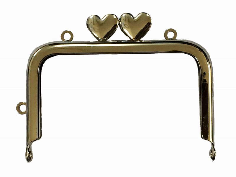 楽天市場】がま口（角型）ヨコ10.5cmシルバー実物大型紙付作り方説明