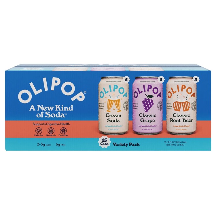 【アメリカコストコ品】オリポップ ソーダ バラエティパック 355ml×15本 Olipop Soda, Variety Pack, 12 fl oz 15-count 【お取り寄せ商品】【合わせて買いたい】 6,083円