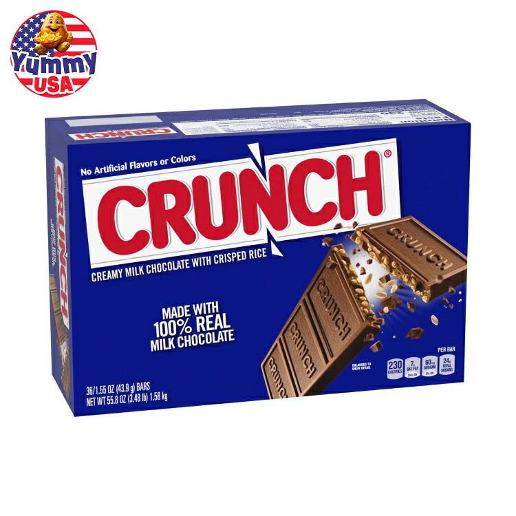 クランチキャンディバー 1.55オンス、36個入り Crunch Candy Bar, 1.55 oz, 36-count 日本未発売【お取り寄せ商品】