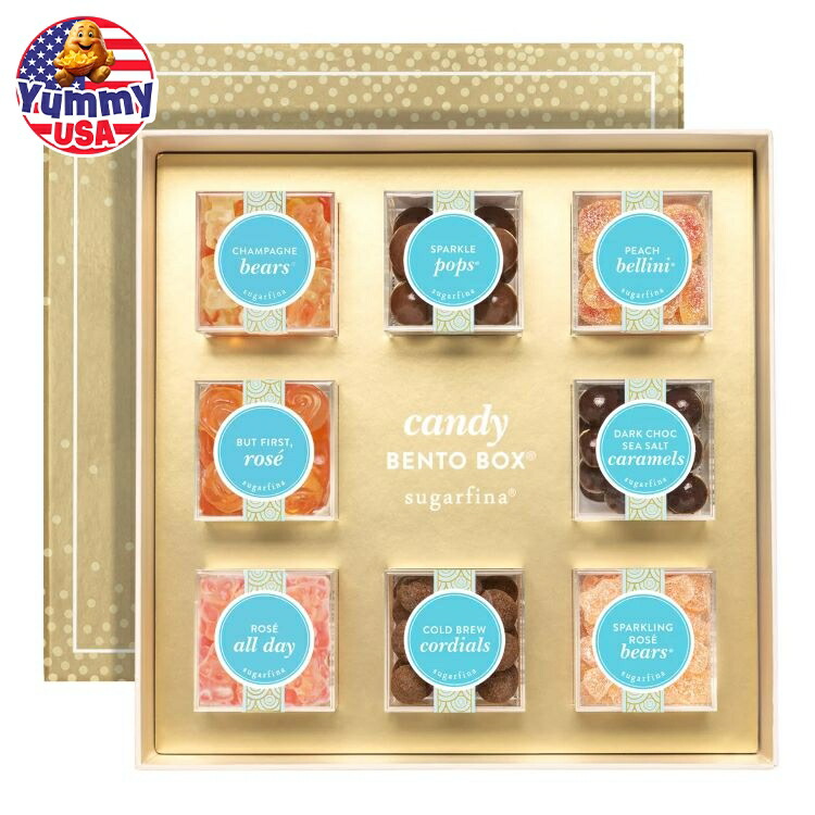 【お取り寄せ商品】【アメリカコストコ品】シュガーフィナ スイート＆スパークリングキャンディボックス 小キューブ8個 Sugarfina Sweet & Sparkling Candy Bento Box, 8 Small Cubes 楽天市場】【アメリカフェア】シュガーフィナ スイート