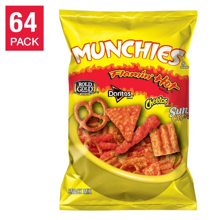 【アメリカコストコ品】マンチーズ スナックミックス フレーミンホット 57g&times;64袋 Munchies Snack Mix, Flamin' Hot, 2 oz, 64-count 【お取り寄せ商品】【合わせて買いたい】｜アメリカお菓子のYummy USA