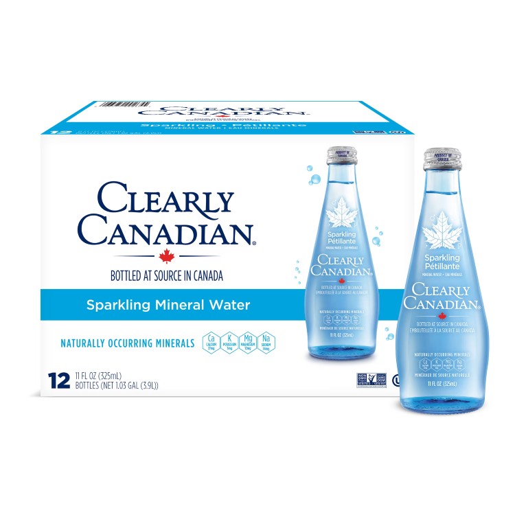 クリアリーカナディアン スパークリングミネラルウォーター 325ml 12本入り Clearly Canadian Sparkling Mineral Water, 12 Count 【お取り寄せ商品】｜アメリカお菓子のYummy USA
