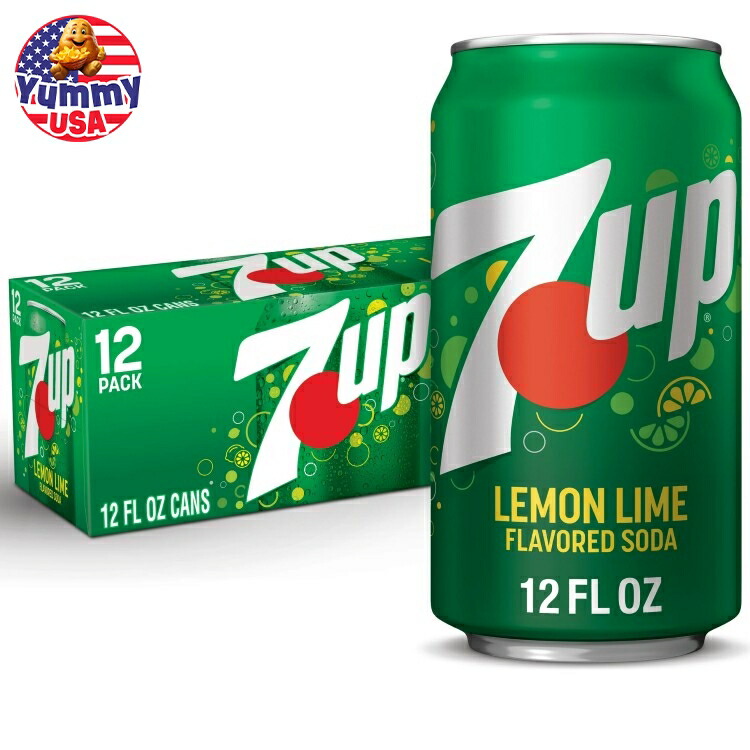 楽天市場】7UP カフェインフリー レモンライム ソーダポップ
