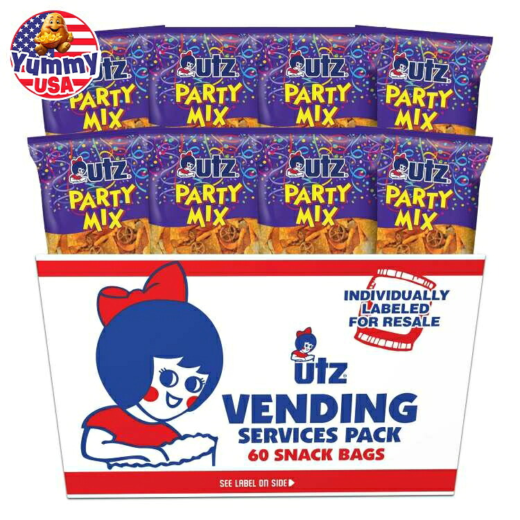 Utz パーティーミックス マルチパック 1オンス 60個入り Utz Party Mix, Multipack, 1 oz, 60 Count 日本未発売 大容量 【お取り寄せ商品】