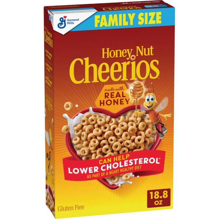 チェリオス ハニーナッツ グルテンフリーシリアル ファミリーサイズ 532g Cheerios Honey Nut Cheerios Gluten Free Cereal, Family Size, 18.8 oz 【お取り寄せ商品】画像