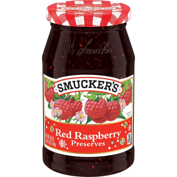 スマッカーズ レッドラズベリージャム 510g Smucker's Red Raspberry Preserves, 18 ozs 【お取り寄せ商品】画像