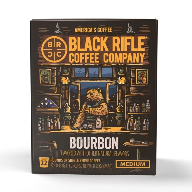 ブラックライフルコーヒー バーボンフレーバー ミディアムロースト コーヒーカプセル 22個入り Black Rifle Coffee Bourbon K-Cup Pods, Medium Roast, 22 Ct 【お取り寄せ商品】