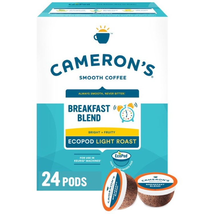 キャメロンズコーヒー ブレックファストブレンド ミディアムロースト Kカップコーヒーポッド 24個入り Cameron's Coffee Breakfast Blend K-Cup Coffee Pods, Medium Roast, 24 Count 【お取り寄せ商品】