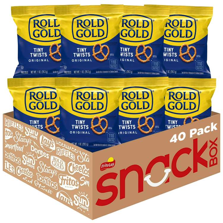 ロルドゴールド タイニーツイスト プレッツェルスナック マルチパック 28g 40個入り Rold Gold Tiny Twists Pretzel Snacks Multipack, 1 oz Bags, 40 Count 【お取り寄せ商品】