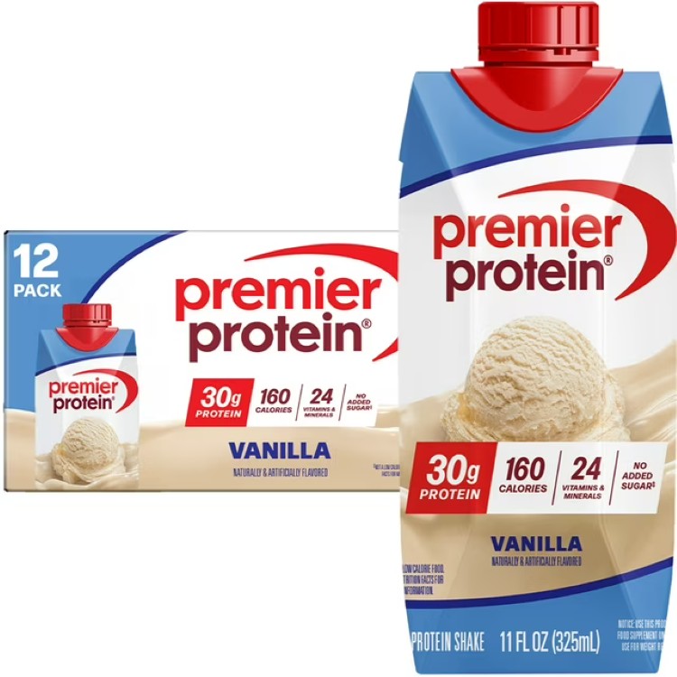 プレミアプロテイン シェイク バニラ たんぱく質30g 325mL 12本 Premier Protein Shake, Vanilla, 30g Protein, 11 fl oz, 12 Ct 【お取り寄せ商品】