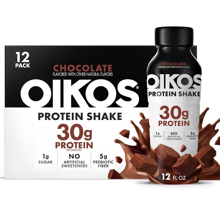 オイコス プロテインシェイク チョコレート タンパク質30g 355ml 12本セット Oikos Protein Shake Chocolat 30g Protein 12 fl oz Bottle, 12 Count? 【お取り寄せ商品】