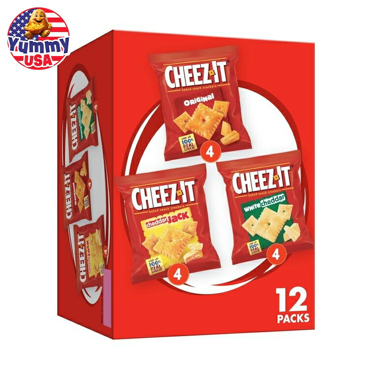 楽天市場】チーズイット クラッカー 3種計12袋入り Cheez-It Cheese