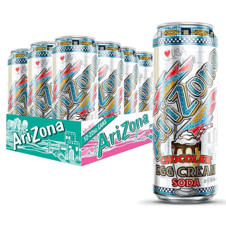 アリゾナ チョコレートエッグクリームソーダ 650ml 12本パック AriZona Chocolate Egg Cream Soda 22 Fl Oz Pack of 12 【お取り寄せ商品】|アメリカお菓子のYummy USA