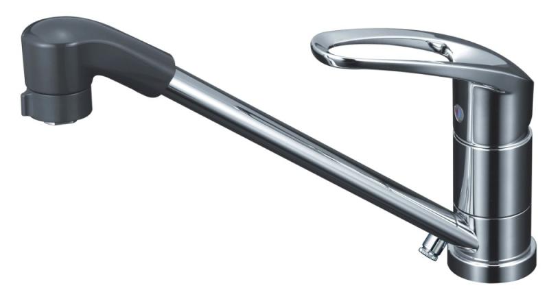 KVK 流し台用シングルレバー式シャワー付混合栓 KM5011ZTF|ゆもり 店