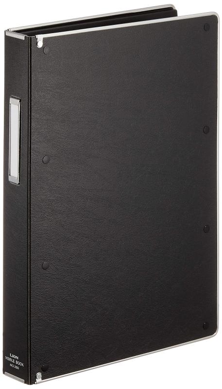 ライオン事務器 一覧式帳簿 ビジブルブック PPシート台紙 8×5型カード用 NO.285