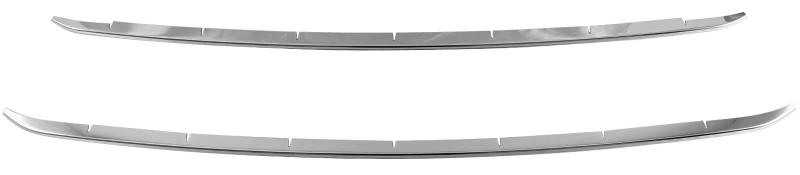BRIGHTZ カローラクロス 10 11 15 前期 超鏡面ステンレスメッキフロントバンパーモール 2PC 【 FBUM－MOL－137 】 ZSG10 ZVG11 ZVG15 MXGA10