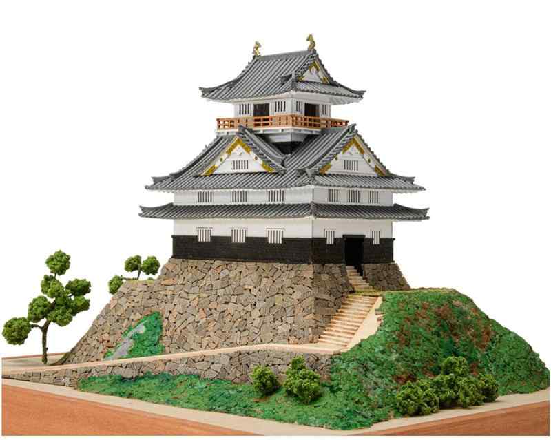 ウッディジョー 1/150 岐阜城 木製模型 組み立てキット-｜ゆもり　店