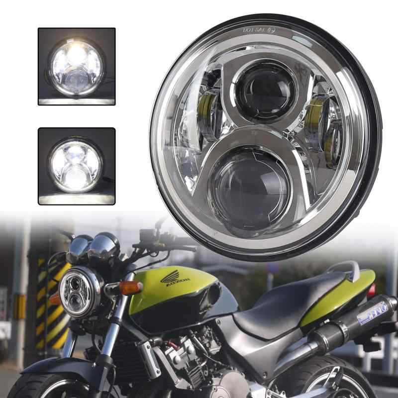 MOVOTOR ホンダバイクCB1300７インチLEDヘッドライト ホーネット250対応 DRL機能 イカリング付き Hi/Loビーム ブラック 1個 8,160円