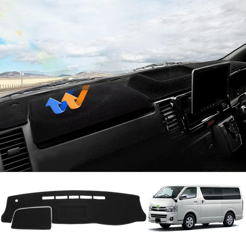 Auto Spec 【意匠登録済】 ハイエース 200系 3Ｄダッシュボードマット レジアスエース1～6型 標準ボディ HIACE H16.8～ ３Ｄタイプ 立体成型 ダッシュマット 右ハンドル専用 ポリ製 日焼け防止 保