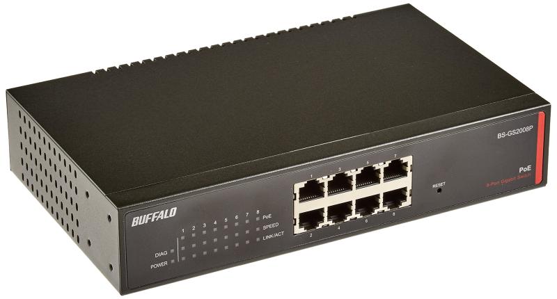 BUFFALO 座標軸2 Giga PoE かっこ良い取り替えっこ BS-GS20P続きもの