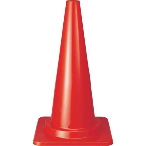 TRUSCO(トラスコ) カット三角コーン40φ 幅380mmX高さ660mm レッド TCC4CR x 25 本【ケース販売】