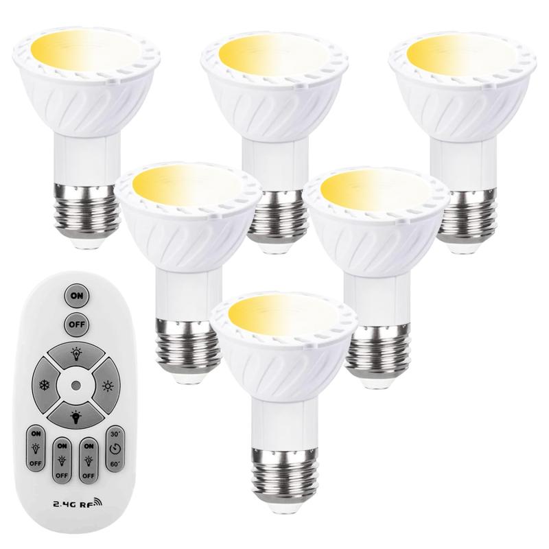 SenMeiGuang E26 LED電球 60W形相当 電球色 昼白色 口金直徑26mm 全光束600lm ハロゲン電球,3000K,6000K,AC100V,6.5W LEDスポットライト非調光対応密閉器具対応高演色性広角60°省エネ一般家庭照明 6