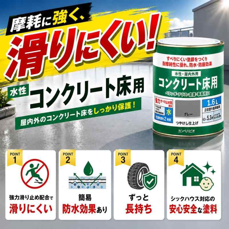 カンペハピオ 水性コンクリート床用|ゆもり 店