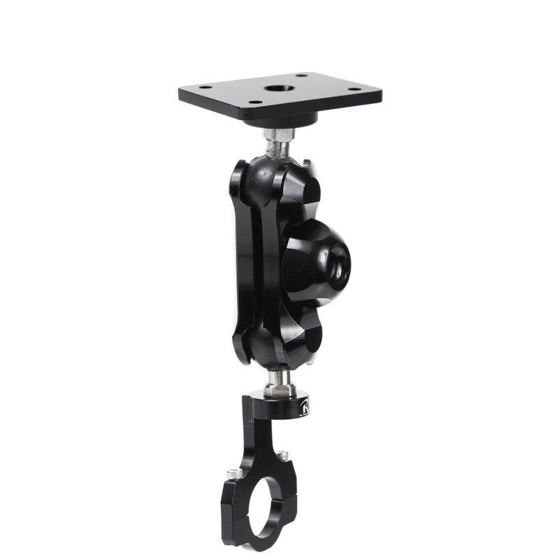 【REC-MOUNT25】 カーナビ マウント仕掛ける (A17 バイクナビ (zumo/ATLAS/X-RIDE) C7ミラーM8-M10-C5ナロー22.2黒