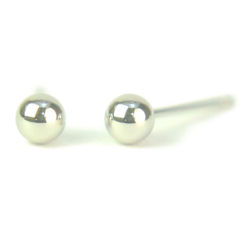 セカンドピアス プラチナ 軸太 Pt900プラチナ丸玉ピアス 4mm ピアス芯幅太長めタイプ 太さ0.8mm長さ12mm 1ペア両耳販売 ボールピアス Pt900 PT900 幅太 福耳 yokomountain