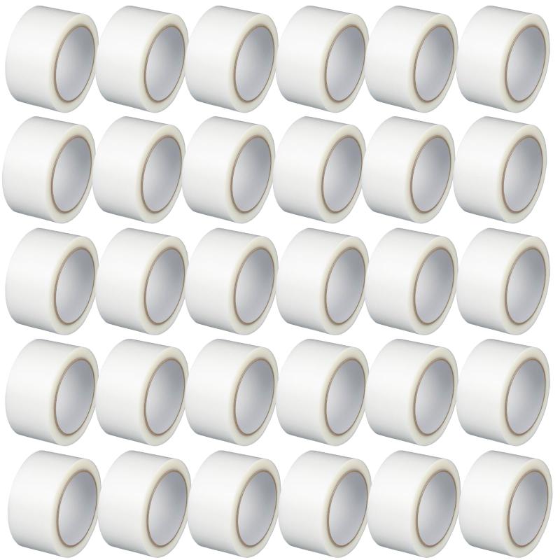 【箱売り】APMジャパン 貼ってはがせるプロ養生用テープ 建築・塗装 白(半透明) 50mm&times;25m 30個セット｜ゆもり　店