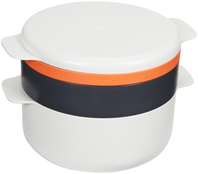 ジョセフジョセフ (Joseph Joseph) 電子レンジ調理器 スタッカブルクッキングセット ストーン/オレンジ M-クイジーン (M-Cuisine) プラスチック製 45001 4点セット 【正規品】