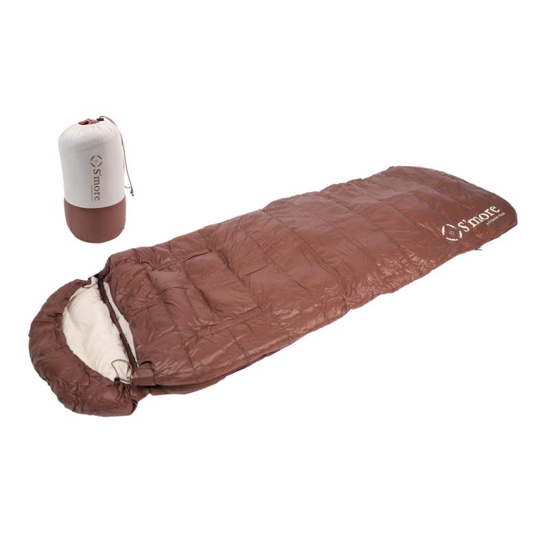 S'more(スモア) OKURUMI BAG PRO 寝袋 コンパクト 軽量 手足が出せる 暖かい 洗える 封筒型 アウトドア ダウン90% 210x80cm