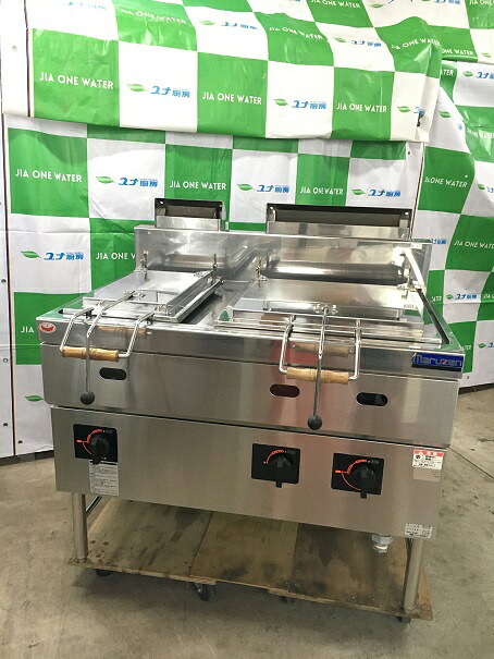 ☆★ マルゼン 餃子焼き器 MGZS-107WB 二連 2016年製 LPG ☆★|ユナ厨房 店