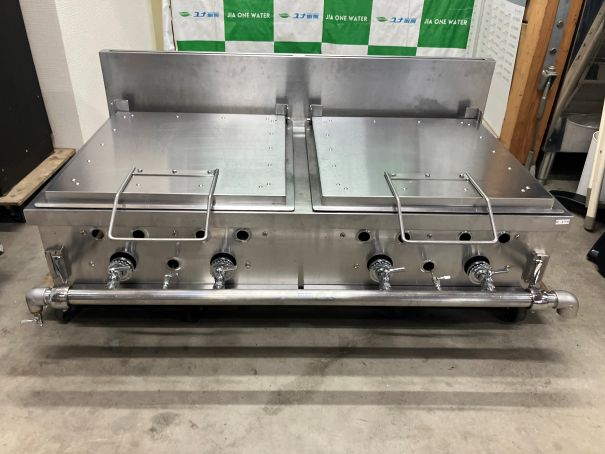☆★ 餃子焼き器 餃子グリラー 1200×650×450 2連 卓上 都市ガス ☆★|ユナ厨房 店
