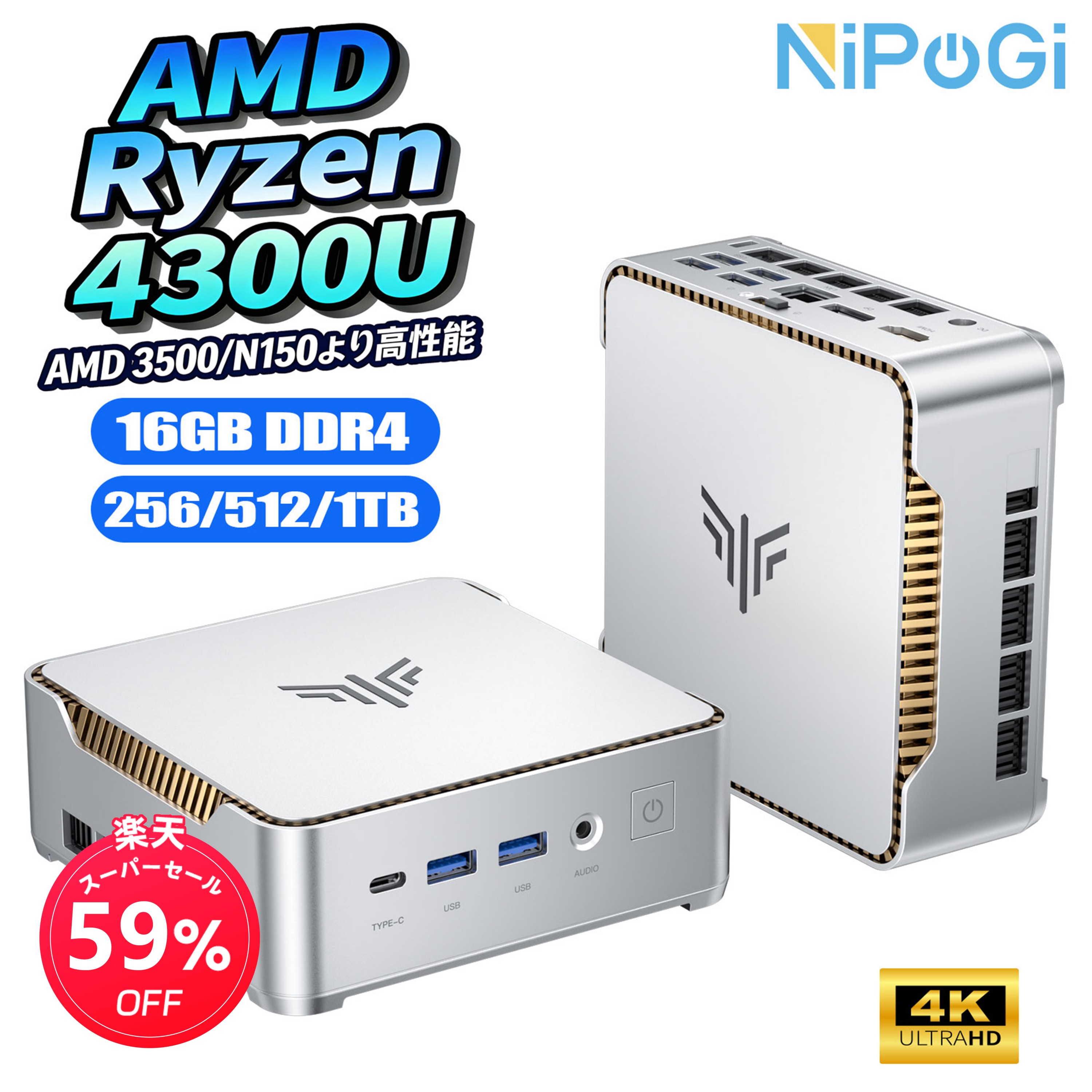 楽天市場】【代替電源】NiPoGi ミニpc対応代替電源/AD0301-1202500JB