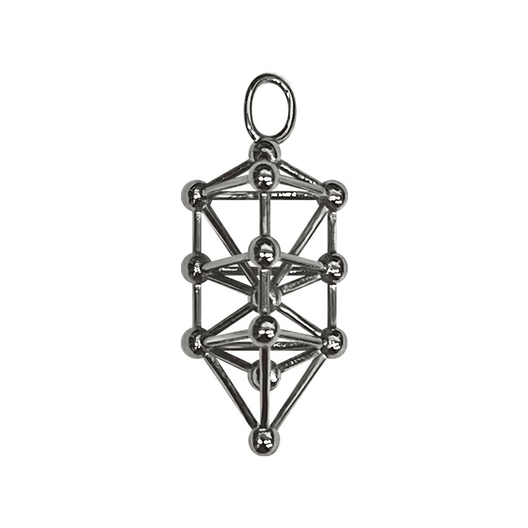 楽天市場】立体カバラ パドマネックレス /SV（シルバー