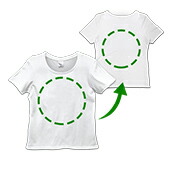 ユニカオリジナルエンバランスTシャツ<br>クスリエオーダー両面印刷（レディース）