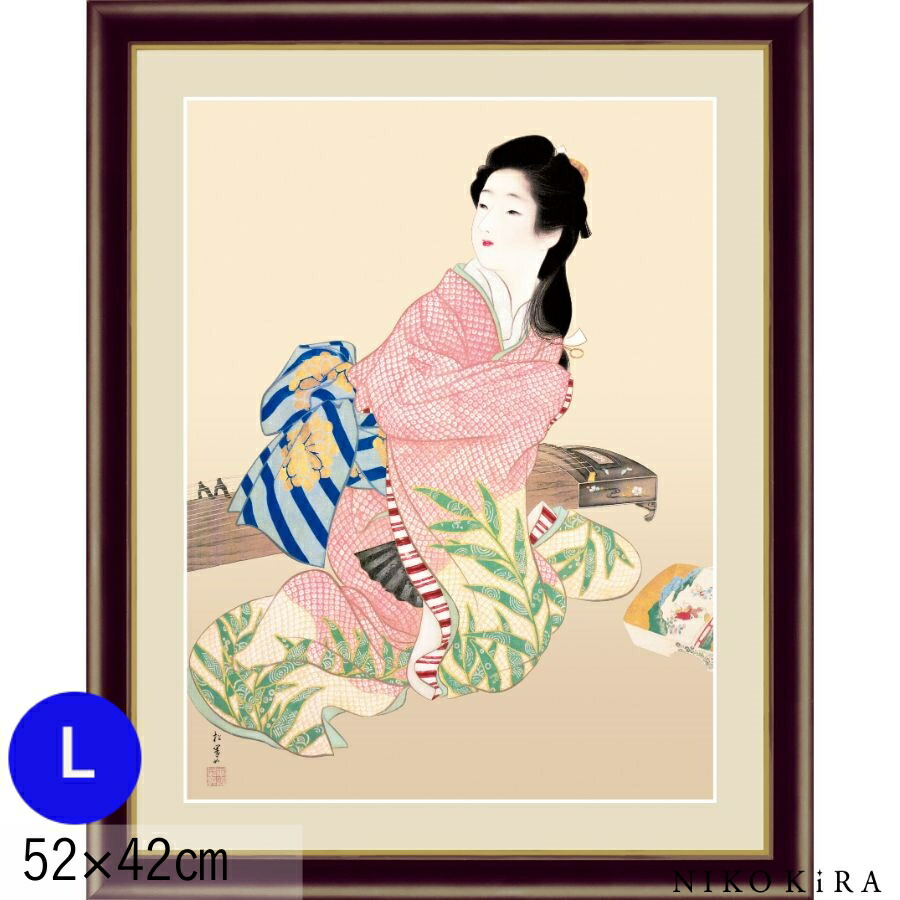 モダン 絵画 癒し おしゃれ インテリア 絵画 アート 名画 上村松園 ギフト アート リビング おしゃれ 額装 本日ポイント５倍 名画 プレゼント 絵画 壁飾り 絵 アート 絵画 風景画 ホテル アートフレーム 壁掛け サロン