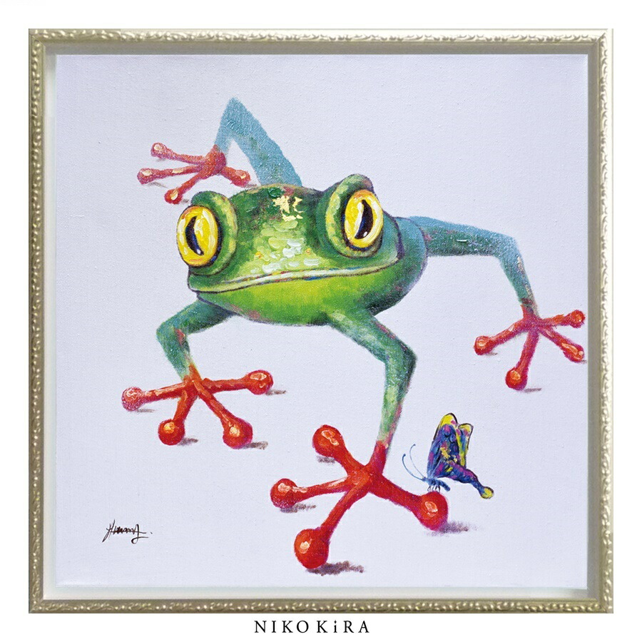 アートパネル オイルペイントアート 『カエルの星』 楽天市場】【7/27迄700円OFFクーポン】 絵画 アート オイル