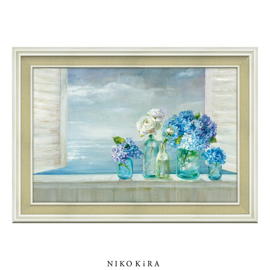最大0円offクーポン おしゃれ 花 アート はな 花束 モダン 植物 絵画 開運 額入り 玄関 トイレ かわいい 絵 カラフル 油絵 ダンフイ ナイ ビューティフル デイ アット ザ ビーチ 70 5cm 50 5cm パネル 世界有名な
