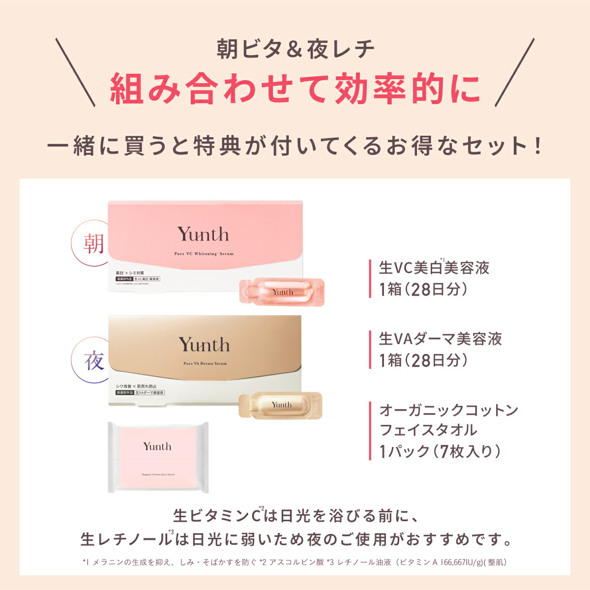 3日限定セット+P30％還元】【公式】Yunth 生ビタミンC 美白美容