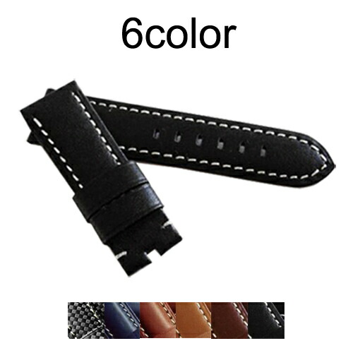 パネライ 社外品ベルト 本革ベルト 2本セット44mm用 For PANERAI パネライ向け 社外品 交換用 腕時計ベルト レザー