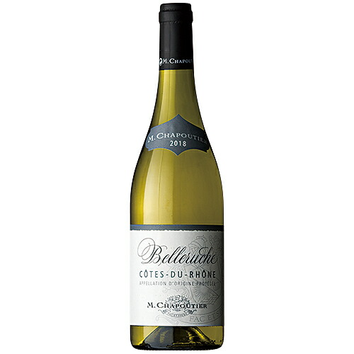 ワイン　シャプティエ コート デュ ローヌ ベルルージュ 白 750ml 箱取寄 (F6331)　wine(92-0)｜輸入酒のかめや